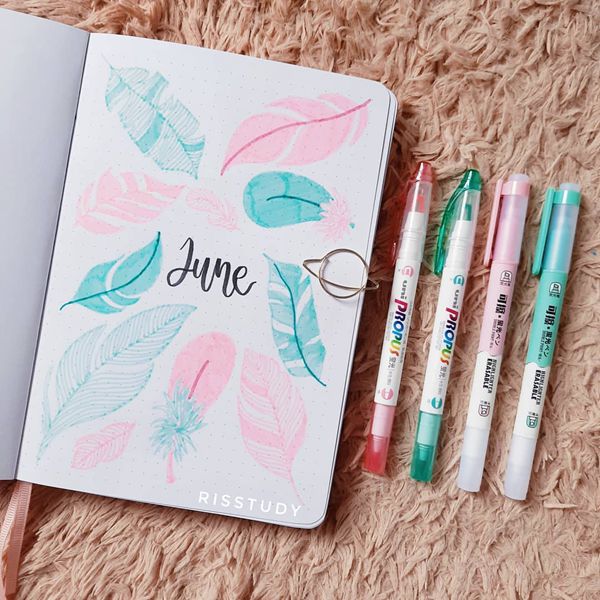 Birds of a Feather - Bullet Journal Cover Ideas for June