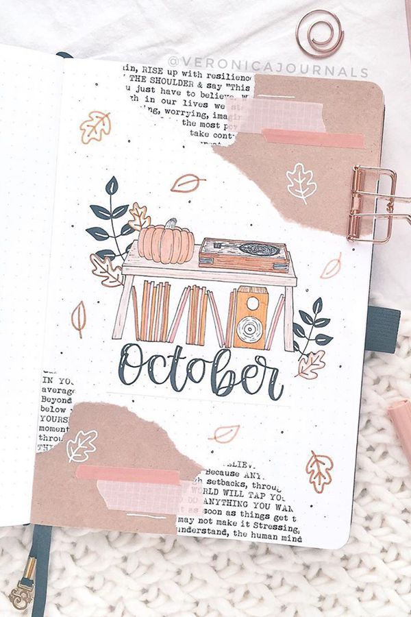 72 Coolest Bujo Cover Pages Ideas for October