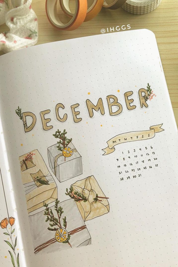 35 Bullet Journal Cover Page Ideas for December 2021 That You Have to Try